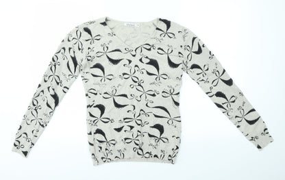 Womens UK Size S DAMOD Multicoloured Pullover Jumper