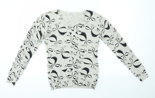 Womens UK Size S DAMOD Multicoloured Pullover Jumper