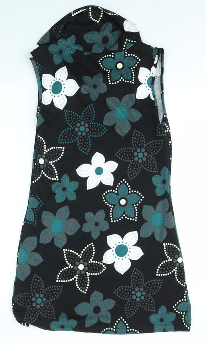 Purple Womens Multicoloured Floral  Bodycon  Size S