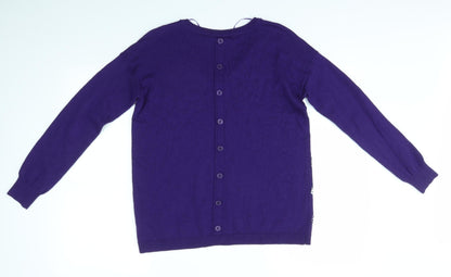Womens UK Size S FRANSA Purple Pullover Jumper