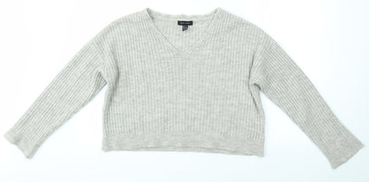 Womens UK Size S New Look Grey Pullover Jumper