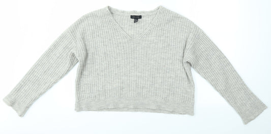 Womens UK Size S New Look Grey Pullover Jumper