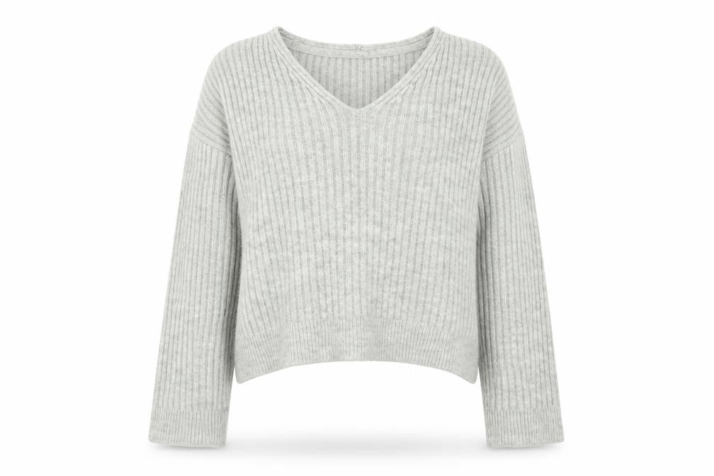Womens UK Size S New Look Grey Pullover Jumper