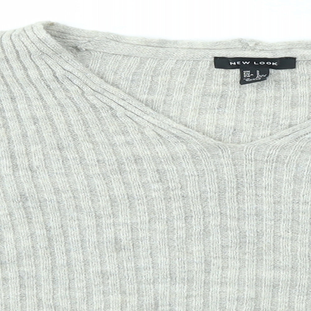 Womens UK Size S New Look Grey Pullover Jumper