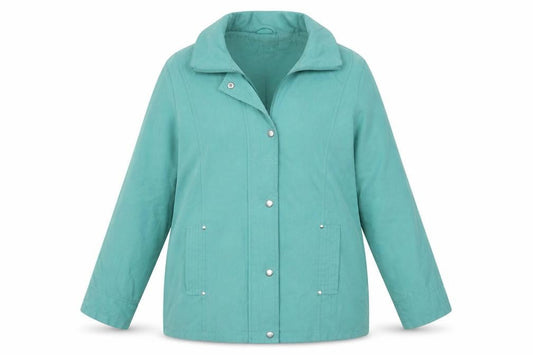 Womens UK Size 12 Classics Green Overcoat