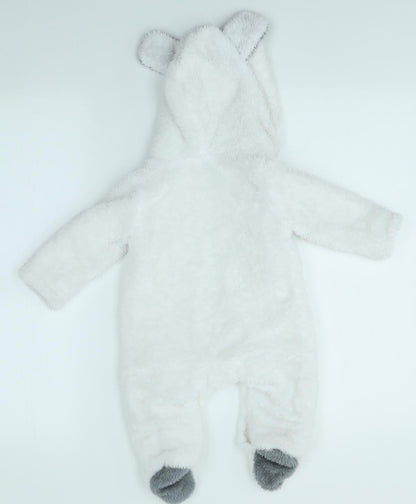 HUZHOU  White   Babygrow One-Piece Size 0-3 Months