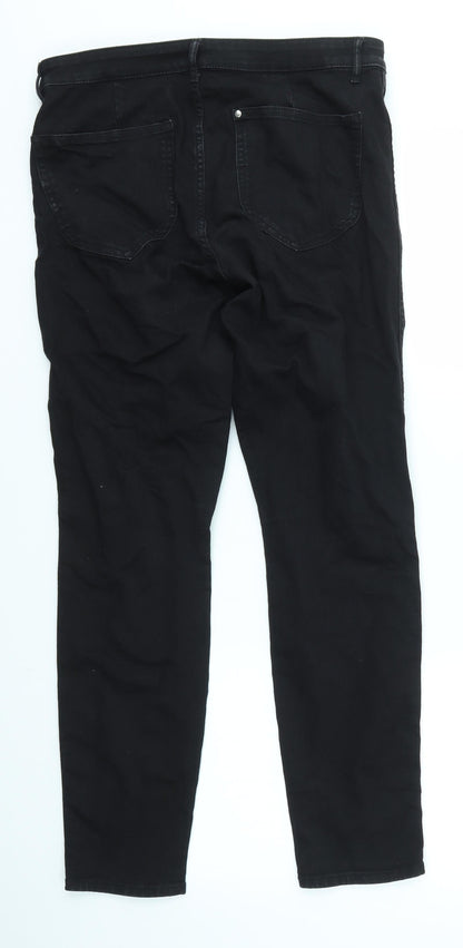 Womens UK Size 30 in H&M Regular Fit Skinny Black Jeans