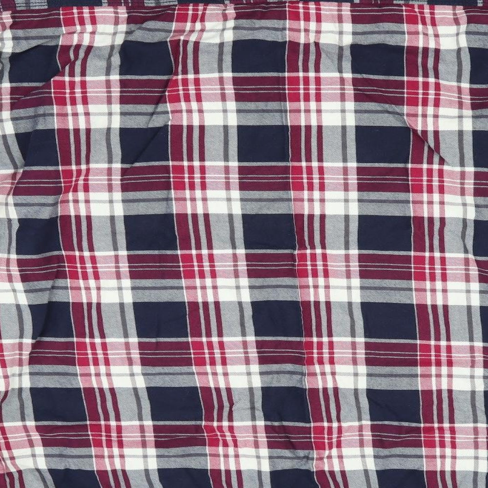 The Lemax Jeans Mens Blue Check   Button-Up Size XL