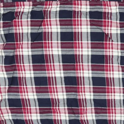 The Lemax Jeans Mens Blue Check   Button-Up Size XL