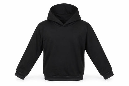 Preworn Girls Black   Pullover Hoodie Size 8 Years
