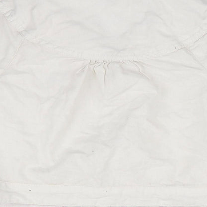 NEXT Girls White   Overcoat Coat Size 3-4 Years