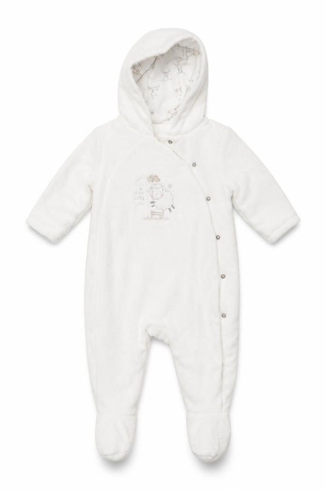 Mothercare Girls White Animal Print  Coverall One-Piece Size 3-6 Months