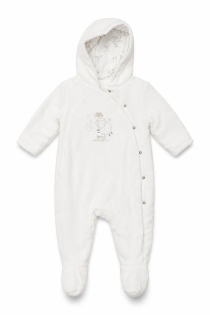 Mothercare Girls White Animal Print  Coverall One-Piece Size 3-6 Months