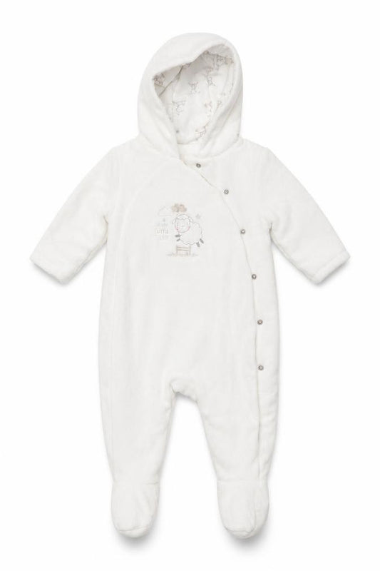 Mothercare Girls White Animal Print  Coverall One-Piece Size 3-6 Months