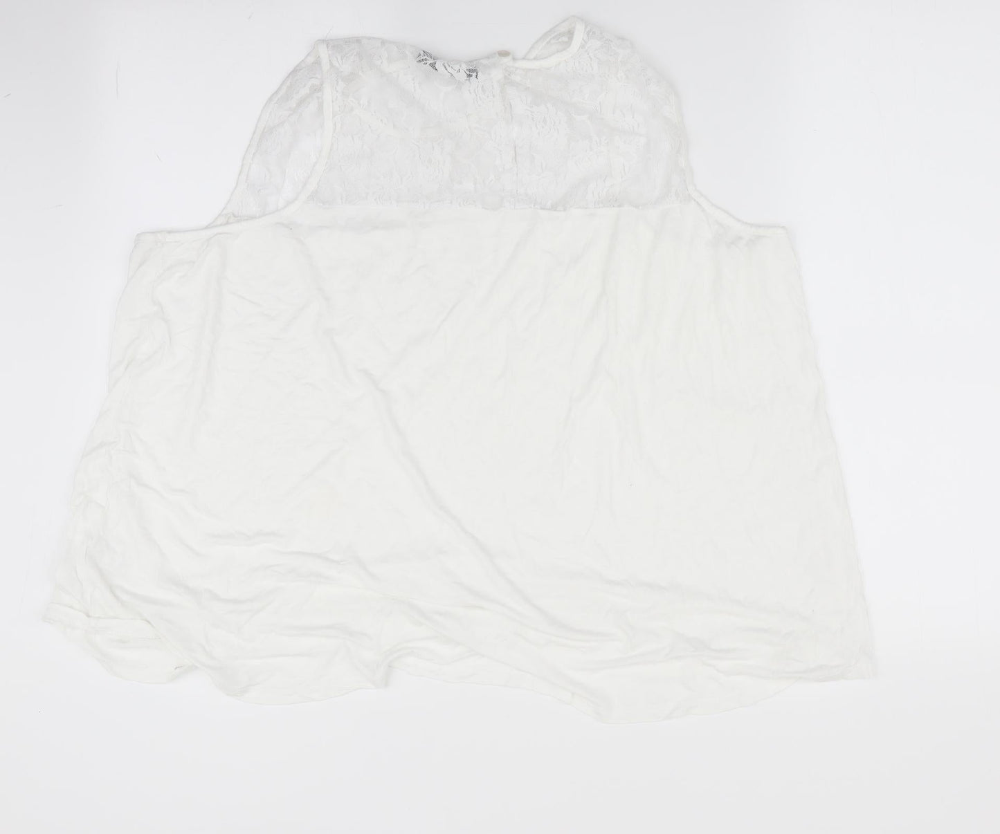 Womens UK Size 24 Studio White Basic T-Shirt