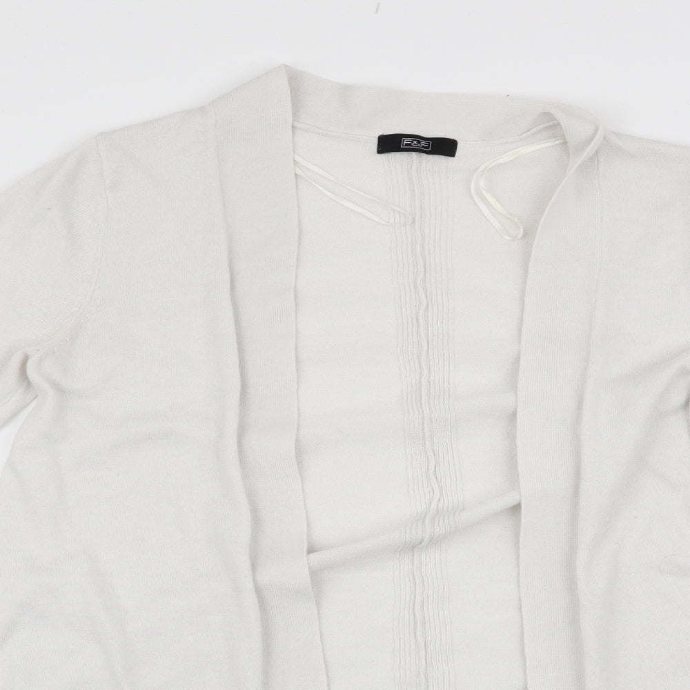 Womens UK Size 8 Florence and Fred White Cardigan Jumper