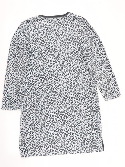 Love To Lounge Womens Grey Animal Print   Dress Size 8