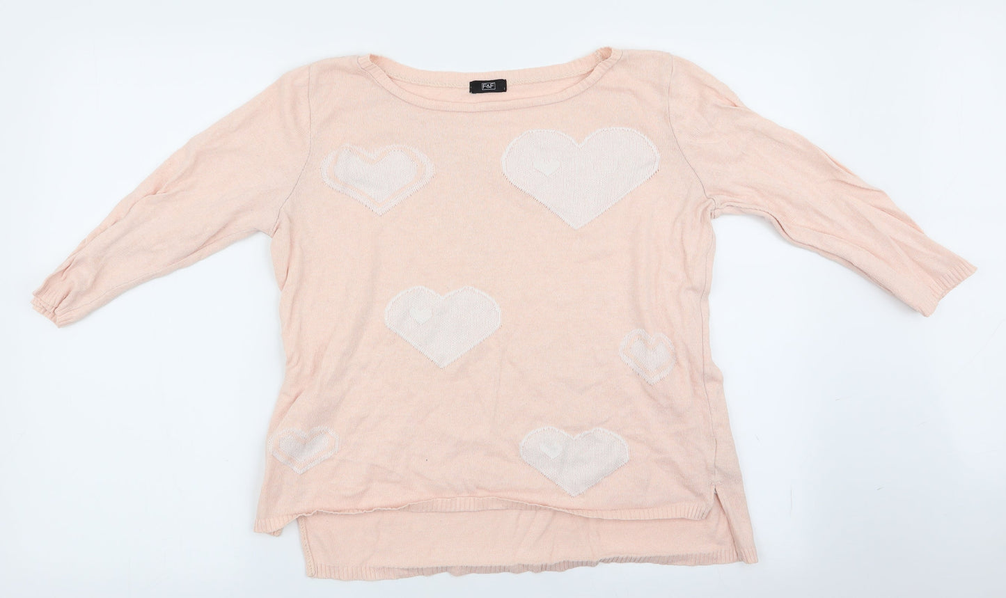 Womens UK Size 10 Florence and Fred Pink Pullover Jumper