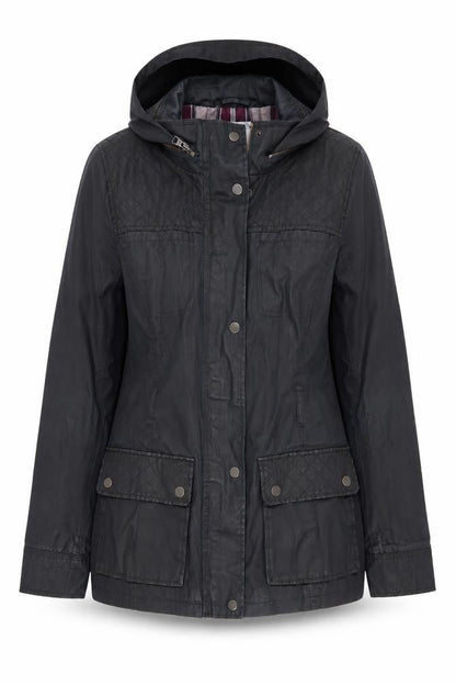 Womens UK Size 10 Indigo Blue Overcoat
