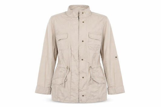 Dorothy Perkins Womens Beige   Parka Coat Size 8