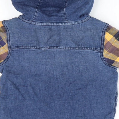 NEXT Boys Blue   Basic Button-Up   - hooded shirt