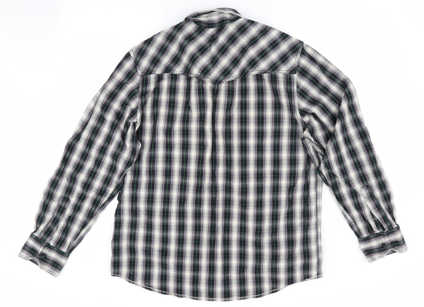 Mens UK Size M Cedar Wood State Black  Button-Up Long Sleeve Casual Shirt