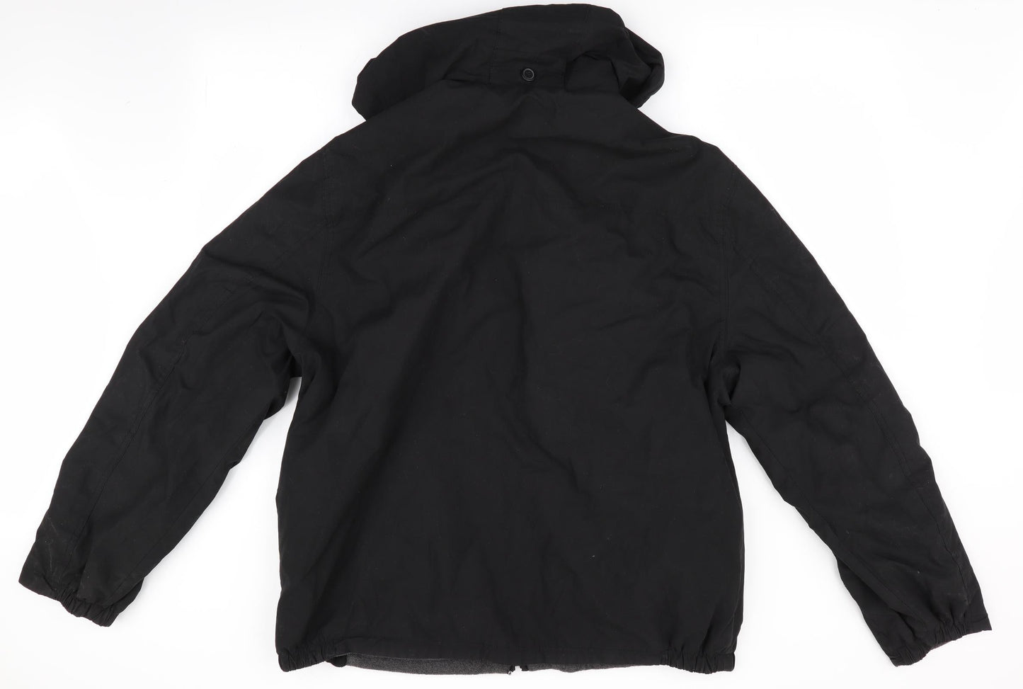 Mens UK Size  Preworn Black Anorak Coat