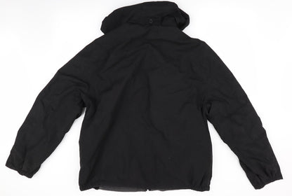 Mens UK Size  Preworn Black Anorak Coat