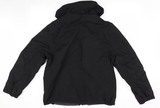 Mens UK Size  Preworn Black Anorak Coat