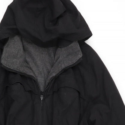 Mens UK Size  Preworn Black Anorak Coat