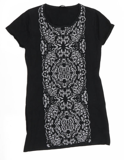 Womens UK Size S Casamia Black Tunic Jumper