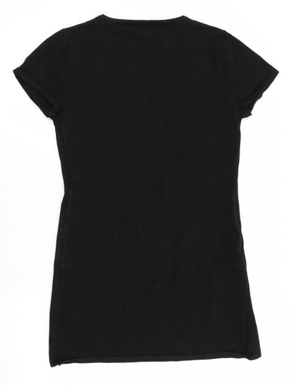 Womens UK Size S Casamia Black Tunic Jumper