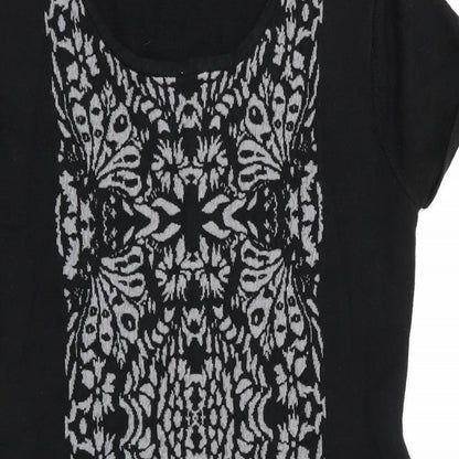 Womens UK Size S Casamia Black Tunic Jumper