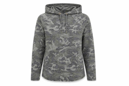 F&F Womens Green Camouflage  Pullover Hoodie Size 6