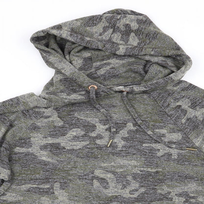 Florence and Fred Womens Green Camouflage  Pullover Hoodie Size 6