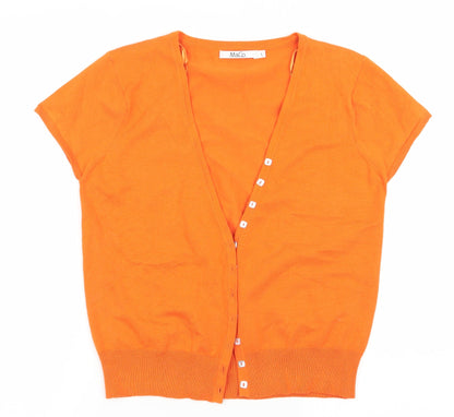 M&C Womens Orange   Pullover Jumper Size L