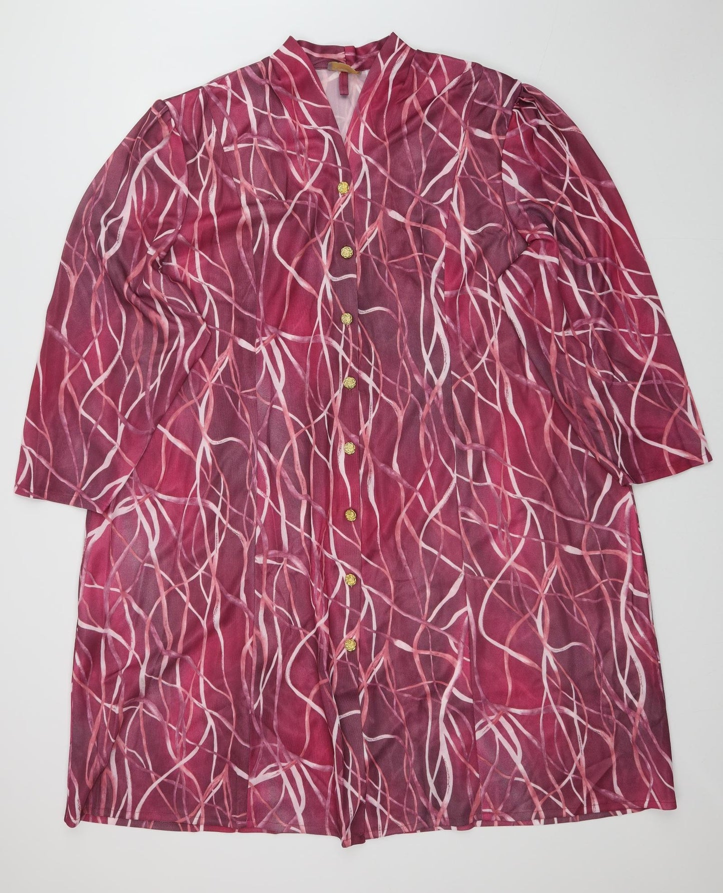 Daxon Womens Pink Geometric  A-Line