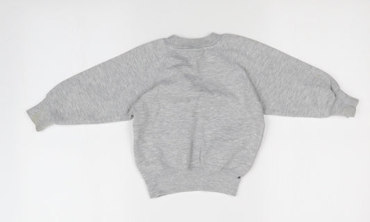 Preworn Girls Grey   Pullover Jumper