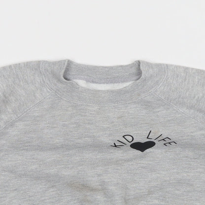 Preworn Girls Grey   Pullover Jumper