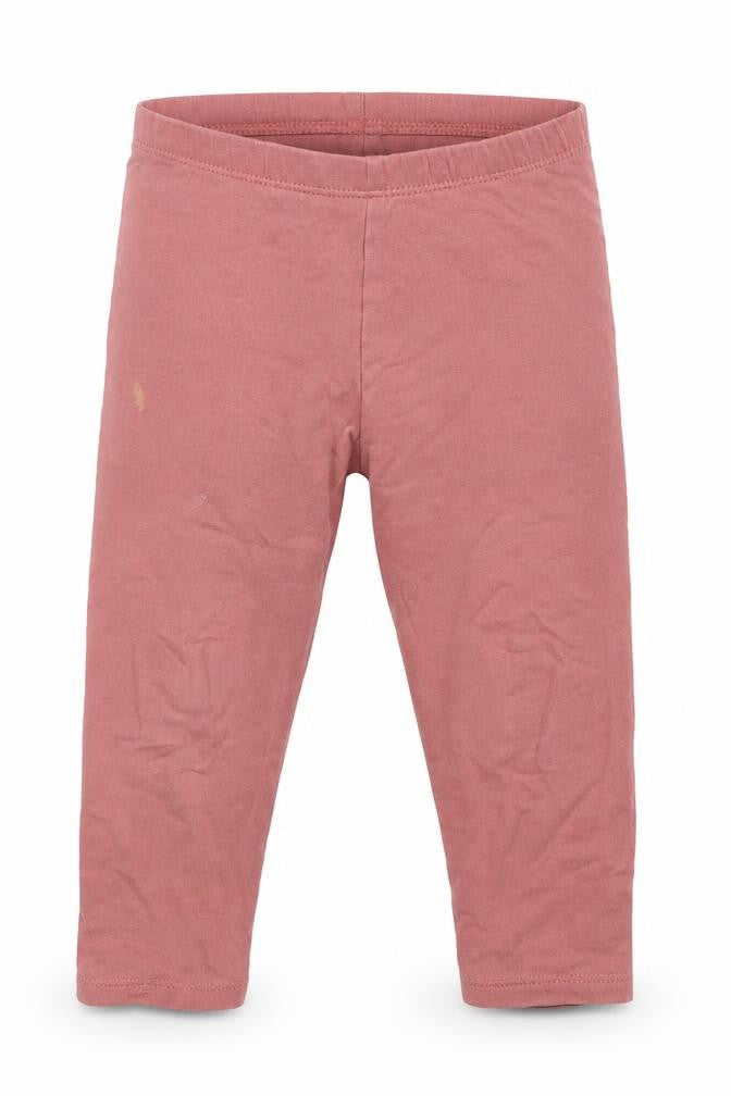 Front view of H&M girls’ pink leggings, size 12-18, months