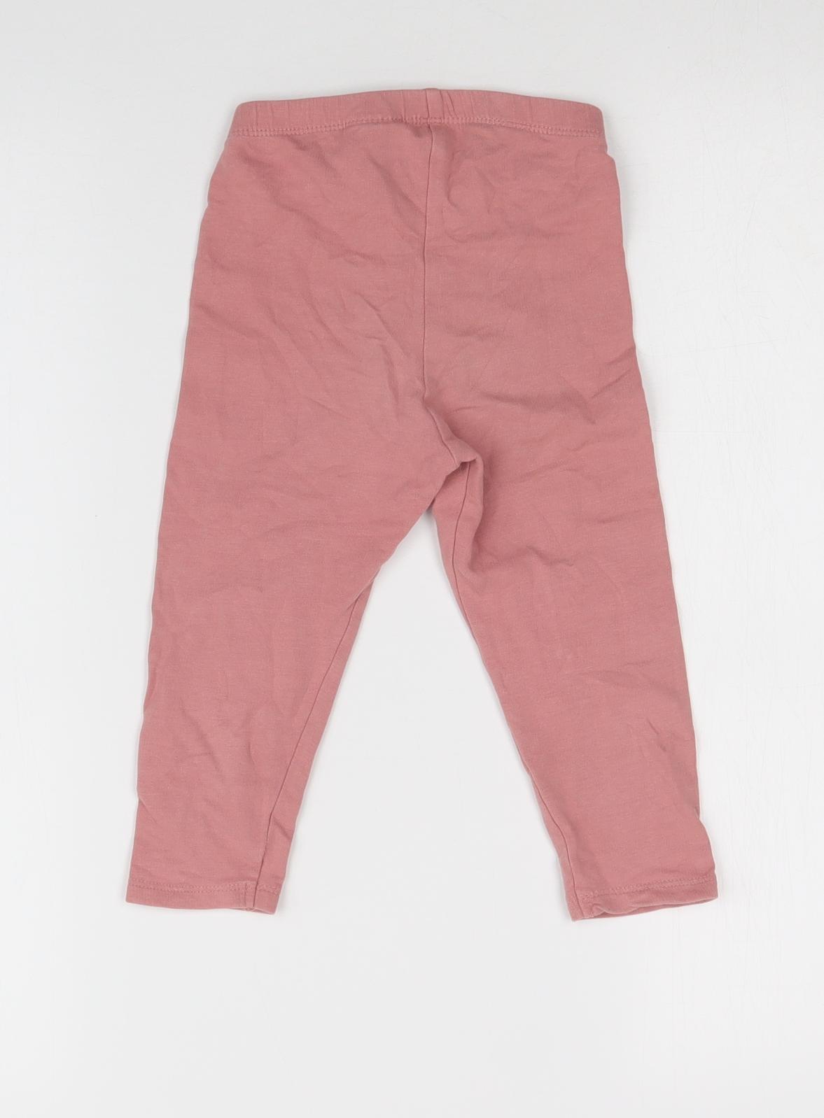 H&M Girls Pink    Leggings Size 12-18 Months