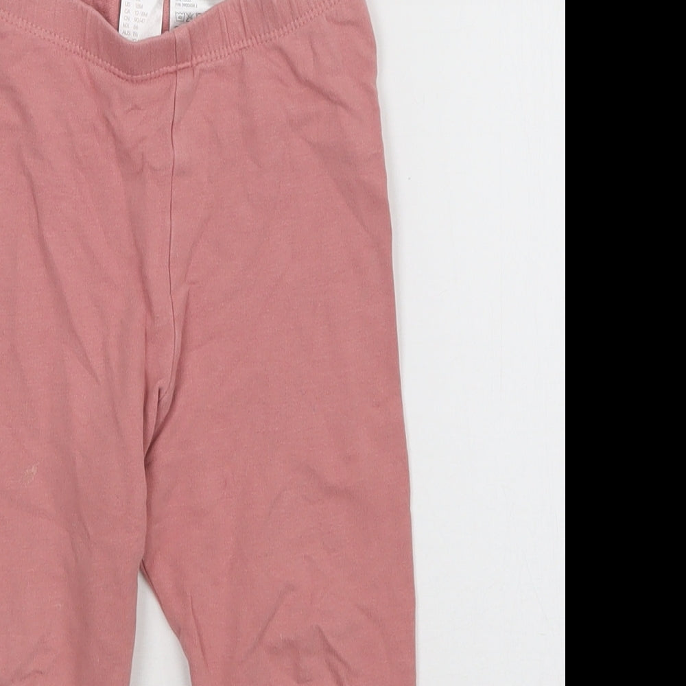 H&M Girls Pink    Leggings Size 12-18 Months