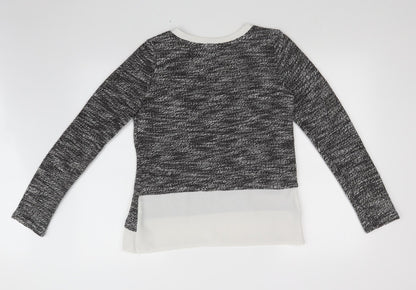 DANITY Womens Grey   Pullover Sweatshirt Size M