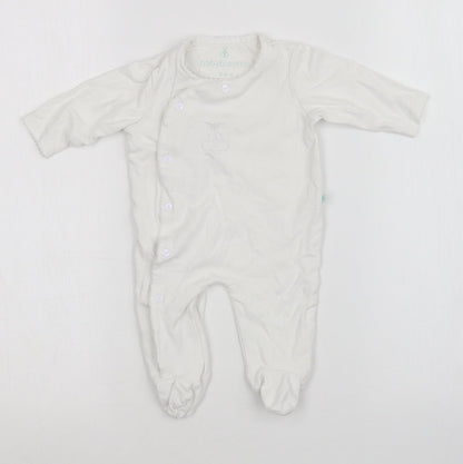 BABYBLOOMS Baby White   Babygrow One-Piece Size 0-3 Months