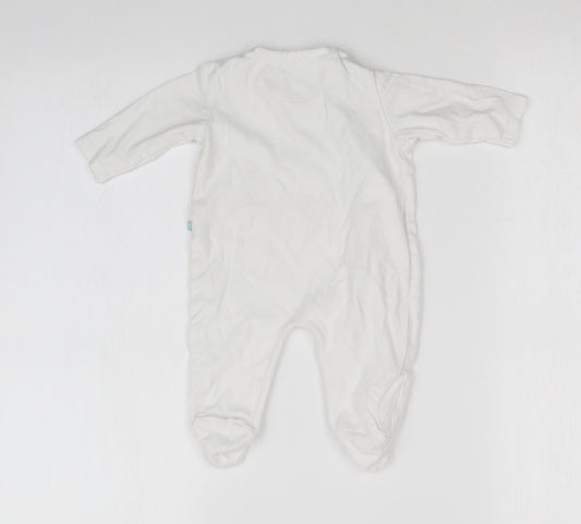 BABYBLOOMS Baby White   Babygrow One-Piece Size 0-3 Months