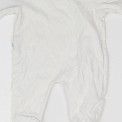 BABYBLOOMS Baby White   Babygrow One-Piece Size 0-3 Months