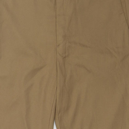 Preworn Womens Brown   Dress Pants Trousers Size 10 L28 in