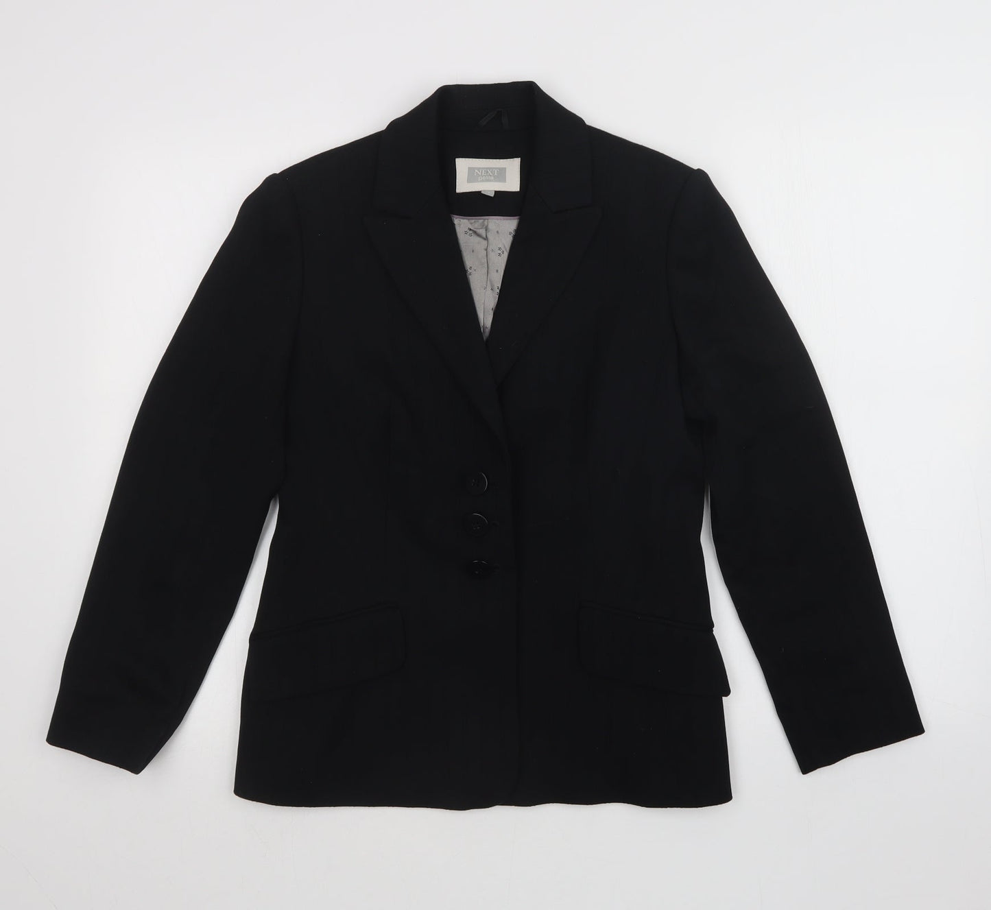 NEXT Womens Black Striped  Jacket Blazer Size 10