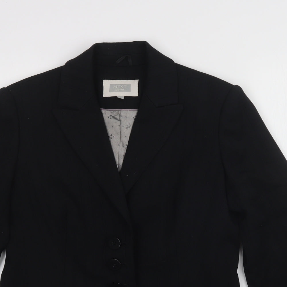 NEXT Womens Black Striped  Jacket Blazer Size 10