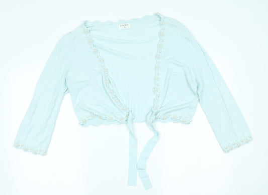 Kaliko Womens Blue   Cardigan Jumper Size 16